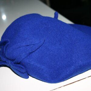 WOMENS' BERET  TONAK CZECH REPUBLIC 100% WOOL BLUE